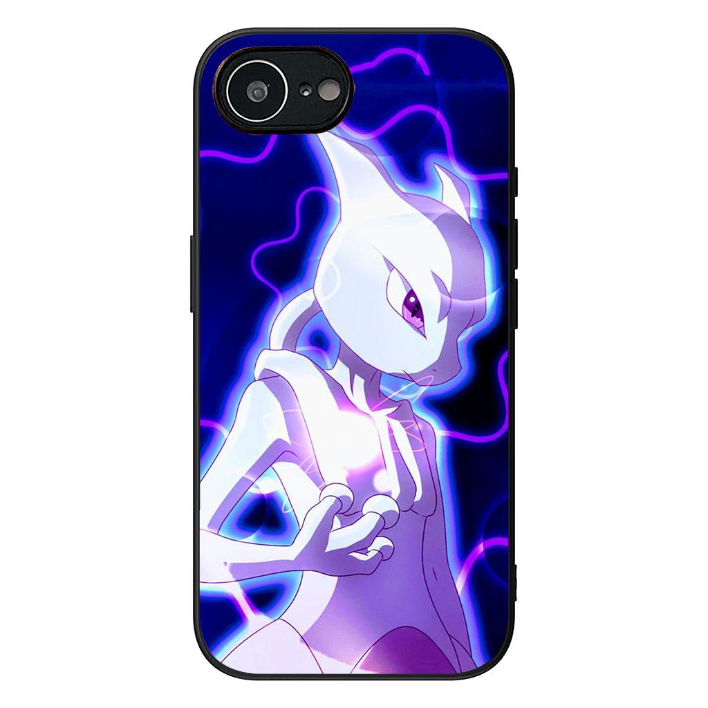 Cover for Apple iPhone 17 16 11 Pro XS Max XR 6 7 8 Plus 16E SE 2020 Air 5 SE2 Phone Case Mewtwo P-Pokemons Mew P-Pikachus