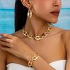 Ashion Jewelry Set Necklace Bracelet Earrings For Woman