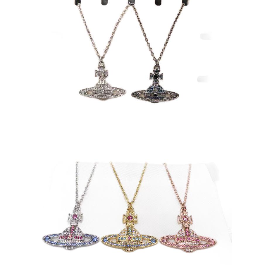 Ожерелье «Сатурн» с бриллиантами класса люкс - Женская модная универсальная цепочка для ключицы