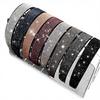 Korean-Style Wide Full-Strass Rhinestone Diamond-Inlaid Non-Slip Handmade Women's Gray-Hair Covering Hair Clip Headband Adult