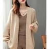French Retro Mid-Length Thick-Knit Cardigan - Autumn/Winter Comfy Women's Sweater