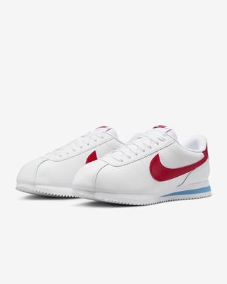 DN1791-108 Cortez Кожаные Белые Varsity Blue Varsity Red (Женский)