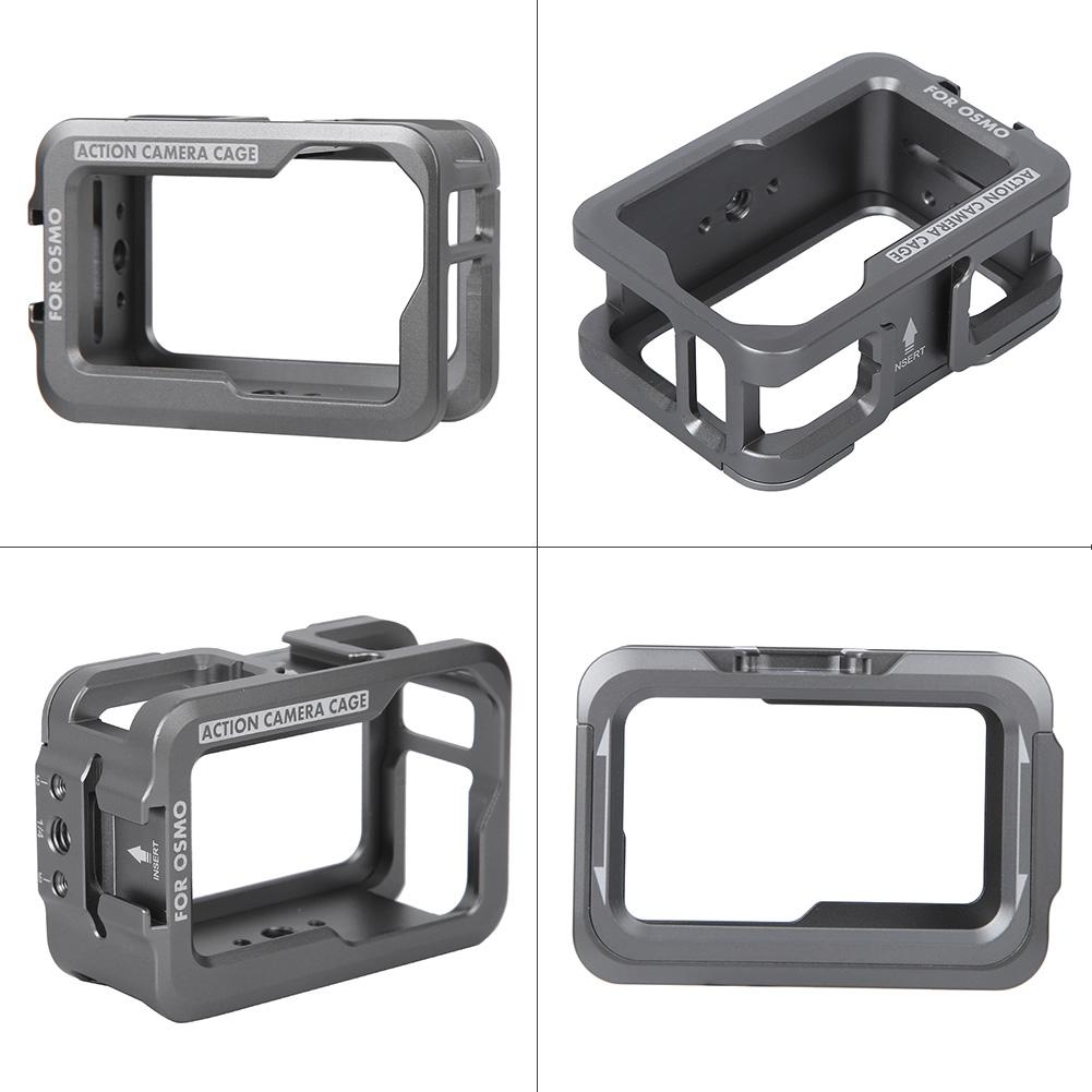 Aluminium Alloy Action Camera Protective Cage Vlog Extension Frame for DJI Osmo Action