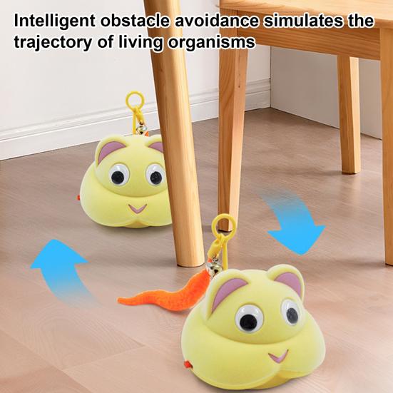 Интерактивная игрушка для питомца с автоматическим сенсором, реалистичным звуком, удлиненным хвостом, движущаяся игрушка, устойчивые к разрыву пищащие игрушки для кошек и собак