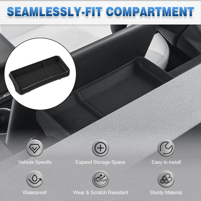 For Tesla Model Y Juniper 2025-2026 Model 3 Highland 2024-2025 Car Center Console Dashboard Storage Box trument Panel