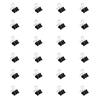 24Pcs Long Tail Metal Binder Clip Paper Clamp Stainless Steel Foldback Clip for Picture Photo Food Bag Drawing Board