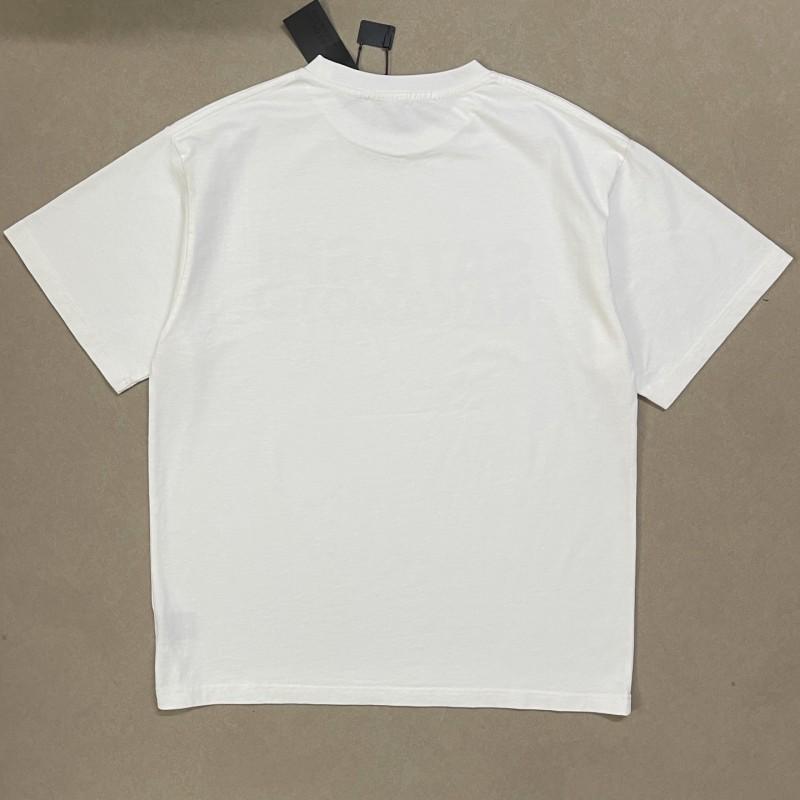 Мужская свободная хлопковая футболка с принтом Streetwear Hip Hop Винтажная стираная с коротким рукавом