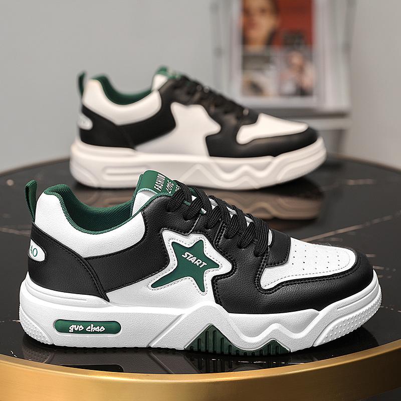 Men's Fashion Casual Low Top Skateboarding Shoes Boys Comfortable Sneakers Male Students Trending Soft Sole Classic Breathable Gym Non-slip