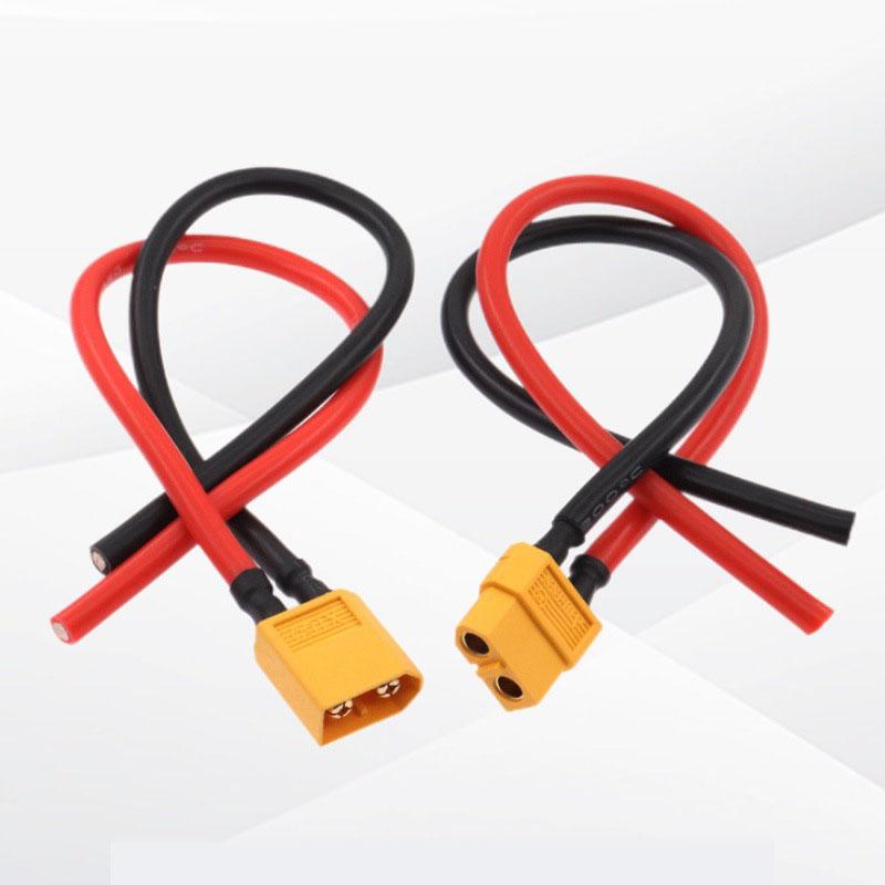 XT60 12AWG Parallel Battery Connector Male To Female Dual Extension Cable Silicone Tinned Copper Wires For RC Drone Boat Motor