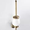 Copper Toilet Brush Bathroom Cleaning Brush Holder with Hardware Vintage Bathroom Attachment