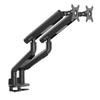COFO Zero Gravity Monitor Arm Pro Dual Double Mechanical Desk Aluminum 2 Screens 17-40 Inch, 2.5-14kg, Angle/Height Adjustable, Spring, Mount, Steel,