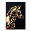 Абстрактное Черное Золото Животное Холст Картины Сова Тигр Лев Волк Орел Зебра Бык Плакаты Настенные Картины для Комнаты Домашний Декор Без Рамки