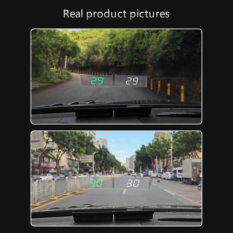 Автомобильный цифровой спидометр Head Up Display Транспортные средства Датчик скорости Hud Проектор на лобовое стекло для грузовиков GPS Помощь вождению Инструмент