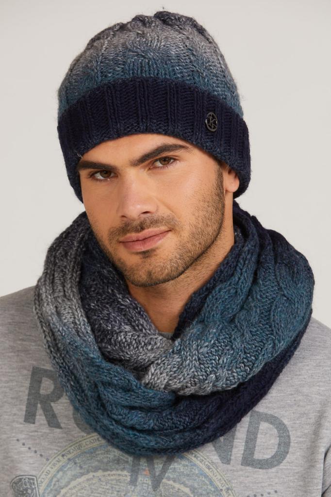 Rosario Men' Winter Hat in Shaded Blue