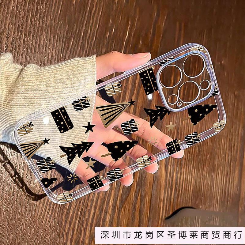 Креативное дерево для чехла мобильного телефона iPhone 16 iphone15 нишевый 13/14plus прозрачный 12/11Promax