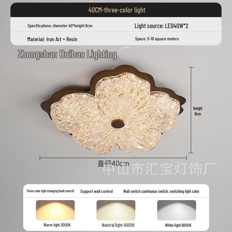 Потолочный светильник «Полный спектр» из грецкого ореха для главной спальни - Современный минималистичный американский ретро-дизайн