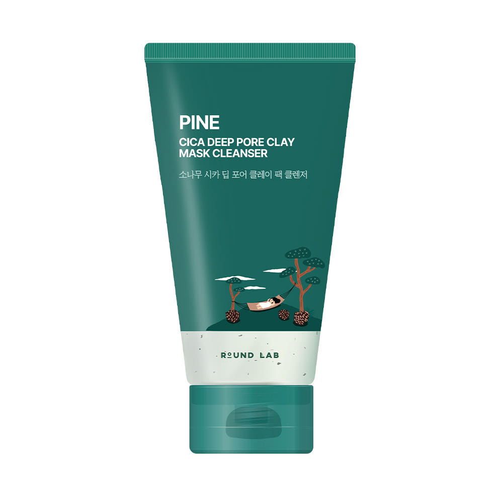 Round Lab Pine Cica Deep Pore Clay Pack Cleanser 2-in-1 Clay Mask & Facial Cleanser 150ml