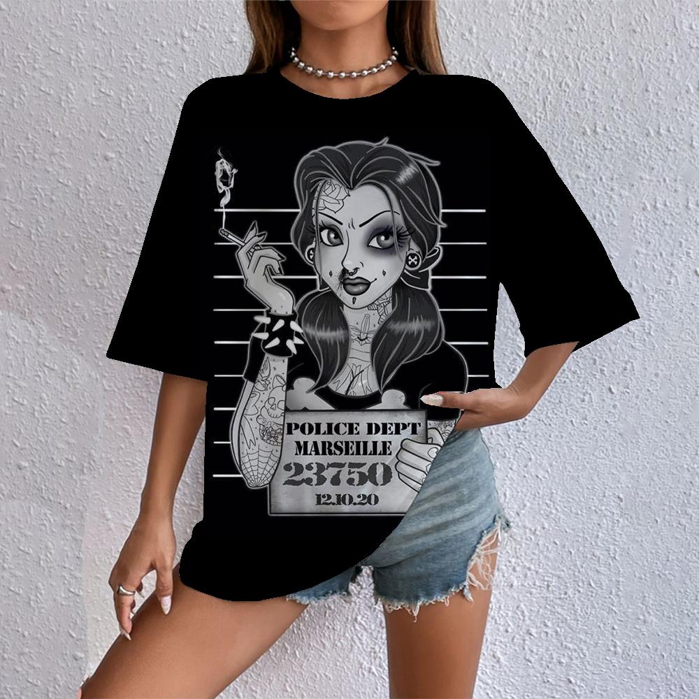 Женская футболка с мультяшным принтом Disney 2025, летняя футболка с коротким рукавом с принтом принцессы, повседневный топ в стиле Харадзюку с круглым вырезом