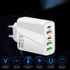 65 Вт PD зарядное устройство 5 В 7 А быстрая зарядка 5 портов USB для iPhone 13 12 Pro iPad Xiaomi Samsung телефонный адаптер типа C EU US UK вилка