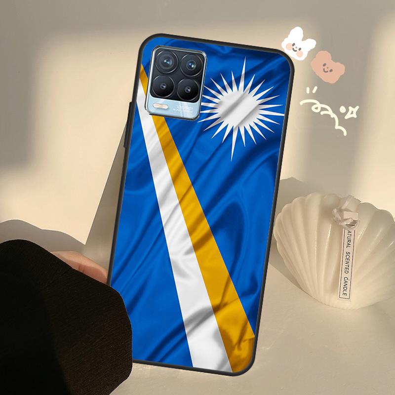 Marshall Islands Flag Case For Realme C71 C63 C61 C55 C51 C53 C25 C65 C67 C75 11 12 13 14 15 Pro Plus GT6 GT7 Pro