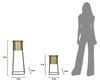 Подставка для цветов Пара чашек См Ø 26X70-23X45