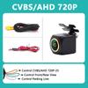 QMKJ AHD CVBS 1080P Full HD Широкоугольная камера заднего вида 180 градусов Ночное видение Золотой объектив «Рыбий глаз» Камера заднего вида для автомобиля