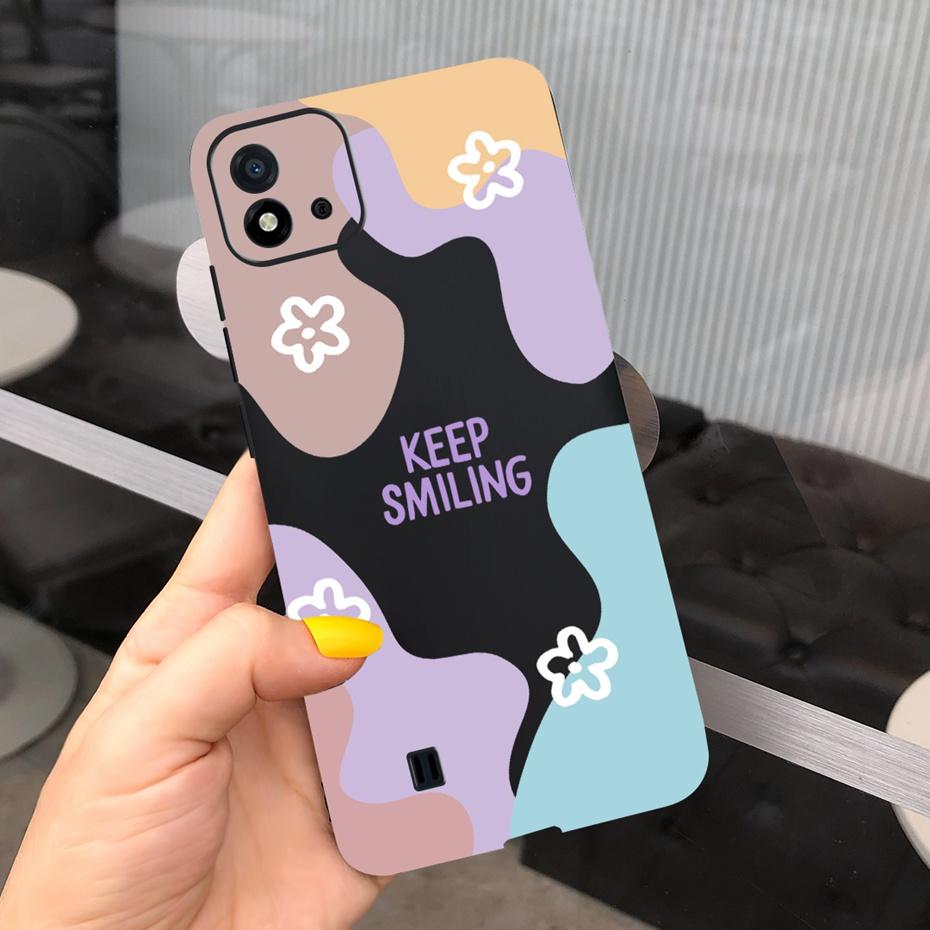 Красивый узор Чехол для телефона Для Realme C11 2021 C 11 2020 RMX2185 Макарон Силиконовые Мягкие Чехлы Обложка Для Realme C11 (2021) RMX3231