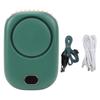 Hanging Neck Fan Portable USB Charging Leafless Fan Large Wind Power Display Hanging Neck Bladeless Small Fan Dark Green