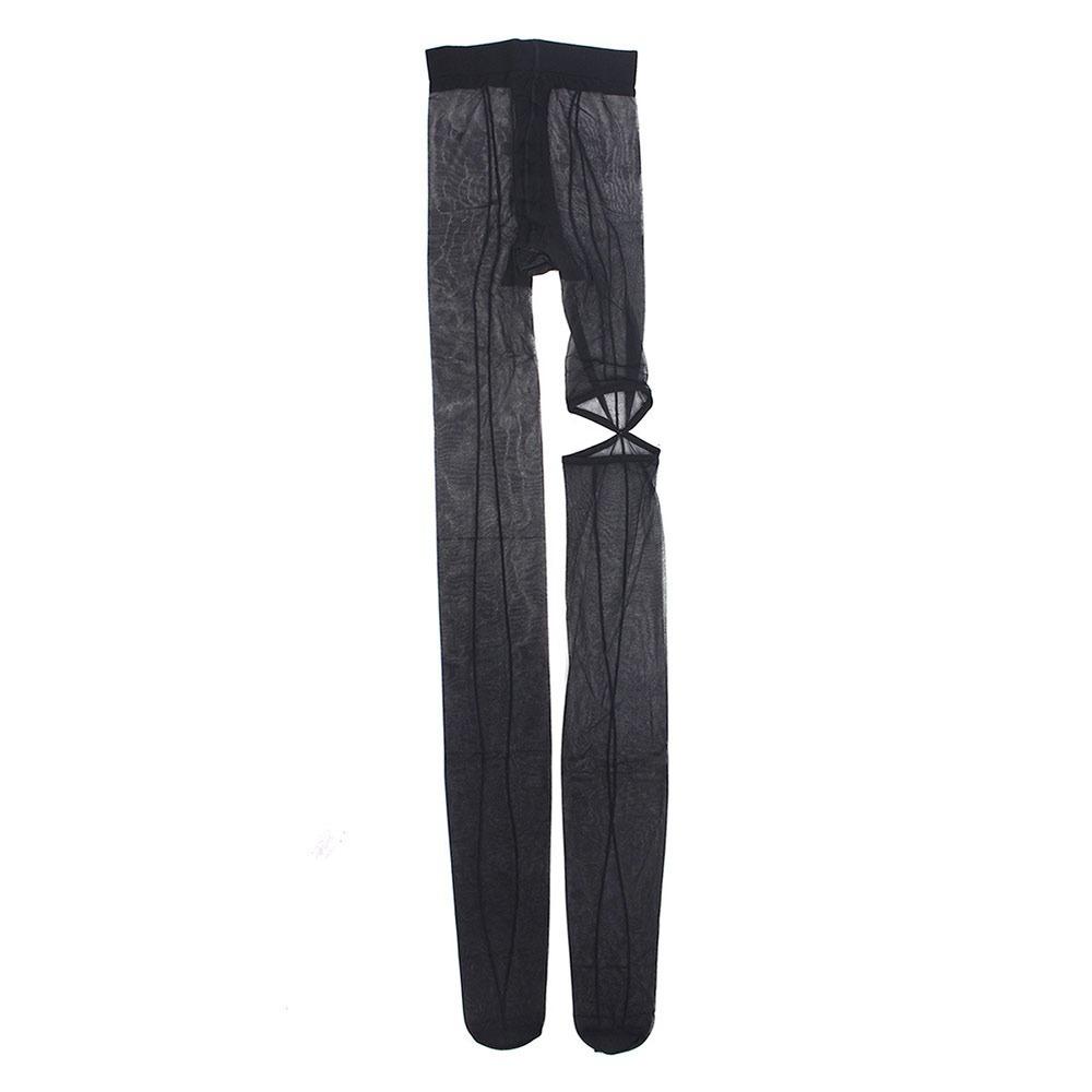 Ажурные женские чулки, индивидуальные колготки с вертикальной линией, модные высокие колготки, женские