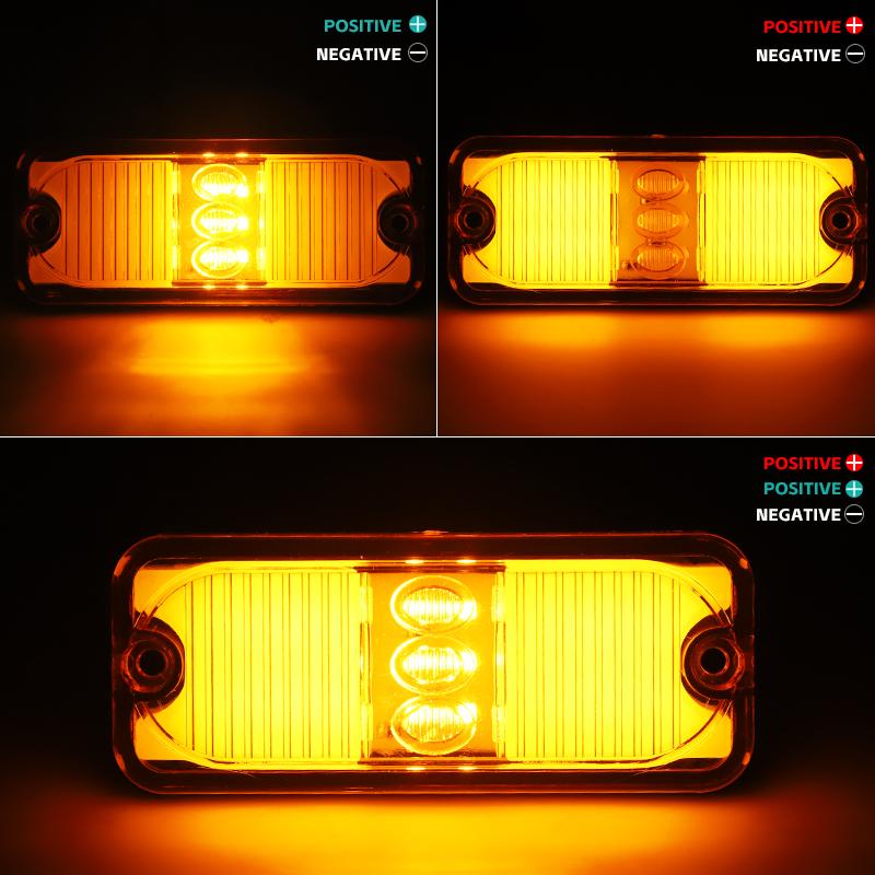 Trailer LED Side Marker Brake Light 12V 24V Stop Taillight Turn Signal Clearance Lamp For Truck Offroad Bus Car External Light