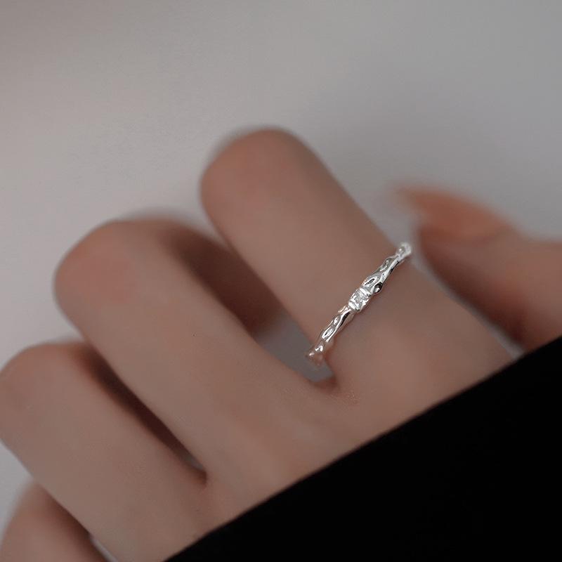 Кольцо для девочек, простое открытое кольцо для холодного ветра, ювелирное женское кольцо