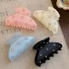 Korean rhinestone hair claw clip elegant versatile hairpin half updo shark clip hair accessories new trendy