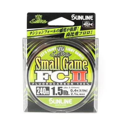 Sunline Флюорокарбоновая леска Small Game FC II 240 м 1,5 фунта 0,104 мм (5316)