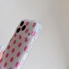 Корейский магнитный чехол в горошек для iPhone 17 Pro Max (Двойной слой)
