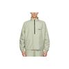 Fear of God Essentials Спортивная куртка с молнией до середины и логотипом на плече, унисекс, цвет шалфей, FOG-FW20-191