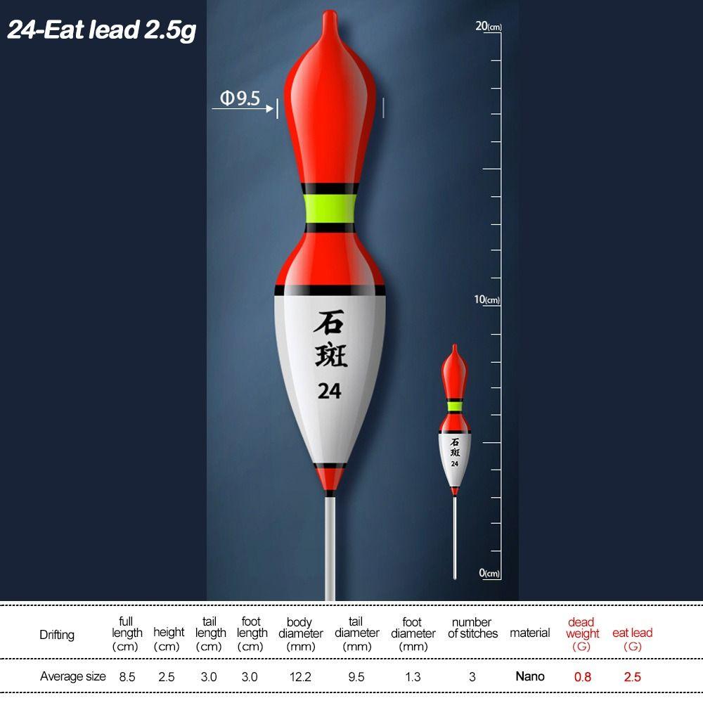 Ассорти из размеров Поплавок для ловли камня Индикатор Световой индикатор Поплавки-палки Поплавки для активного отдыха Поплавки-бомберы для рыбалки