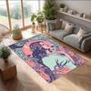 Soft Crystal Velvet Floor Rug,Lana Del Rey Anti Slip Decorative Carpet, Plush Area Mat For Indoor Home Decoration