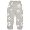 Denim Tears Cotton Flower Wreath Printed Cuffed Knit Sweatpants Unisex Sweatpants AOBAS1902GRY