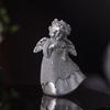Resin Angel Statue Hug Heart Candlestick Shape Ornament Angel Sculpture Comfortable Feel Angel Ornament
