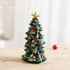 Mini Christmas Tree Resin Décor - New Stylish Christmas Ornament for Home Decoration Practical Gift for Holiday Tabletop Scenery