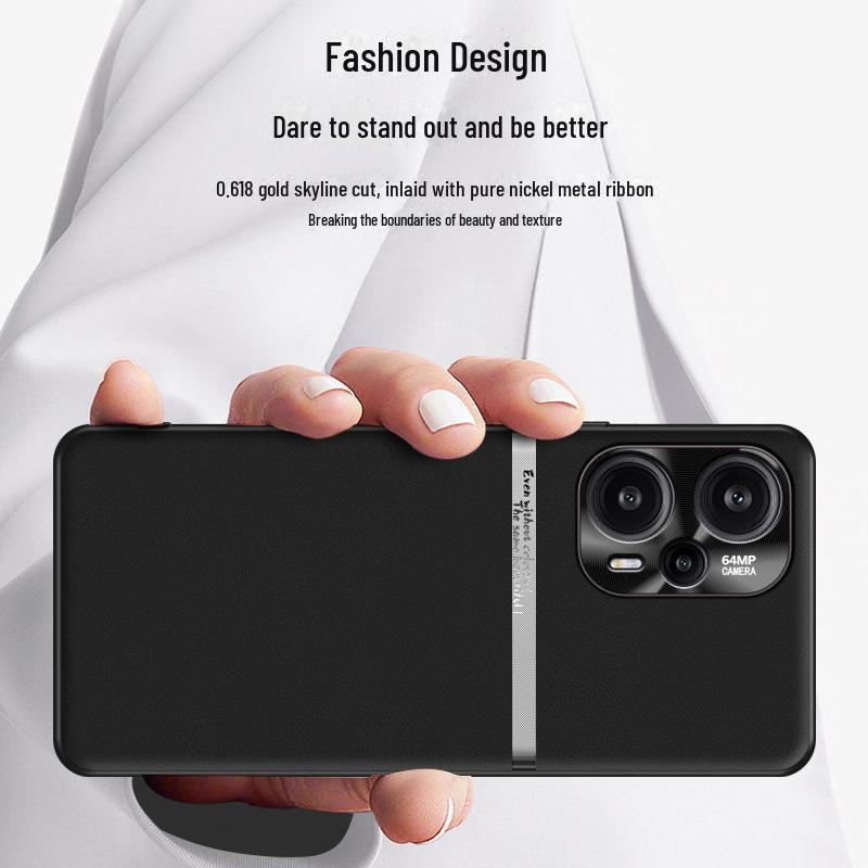 Защитный чехол Redmi Note 12 Turbo Leather Anti-Fall, цельный дизайн