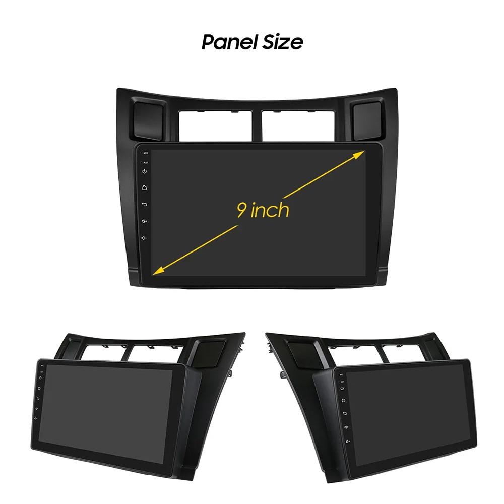 Интеллектуальный экран 2din Android 13 автомобильный радиоприемник мультимедиа видеоплеер для Toyota Yaris 2005-2012 GPS Carplay Auto RDS