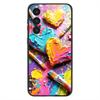 Watercolors Set Paint Palette Phone Case For Samsung Galaxy A20,21s,22,31,32,52,53,72,73,80,91 Soft Liquid Silicone Black Cover
