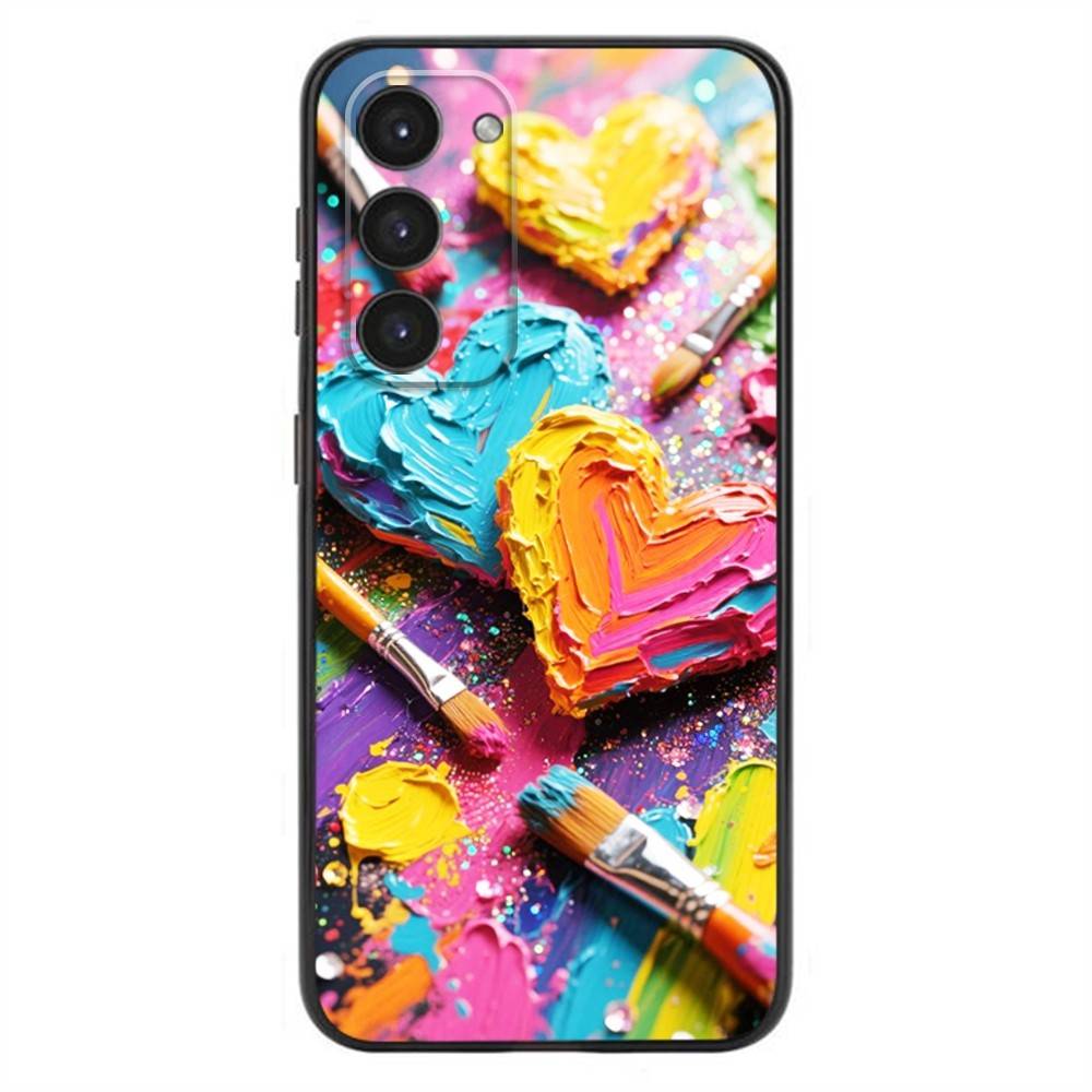 Watercolors Set Paint Palette Phone Case For Samsung Galaxy A20,21s,22,31,32,52,53,72,73,80,91 Soft Liquid Silicone Black Cover