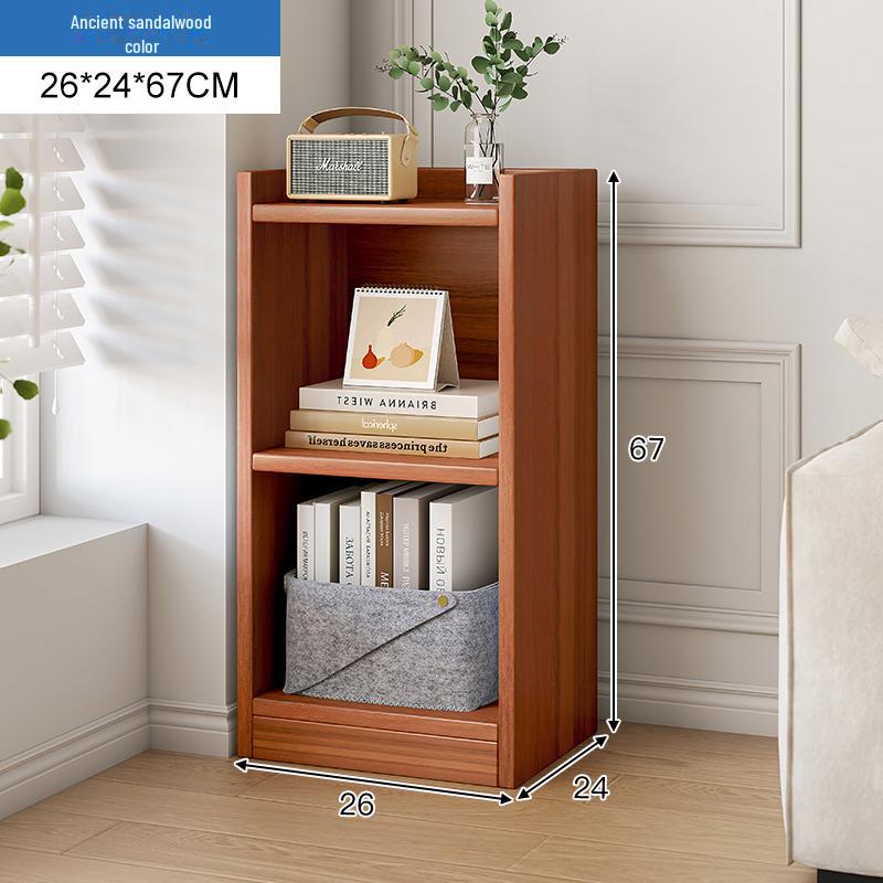 Компактная угловая книжная полка: Небольшой узкий стеллаж для хранения вещей дома или в офисе