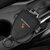 Кожаный чехол для ключа автомобиля Porsche с логотипом и ремешком