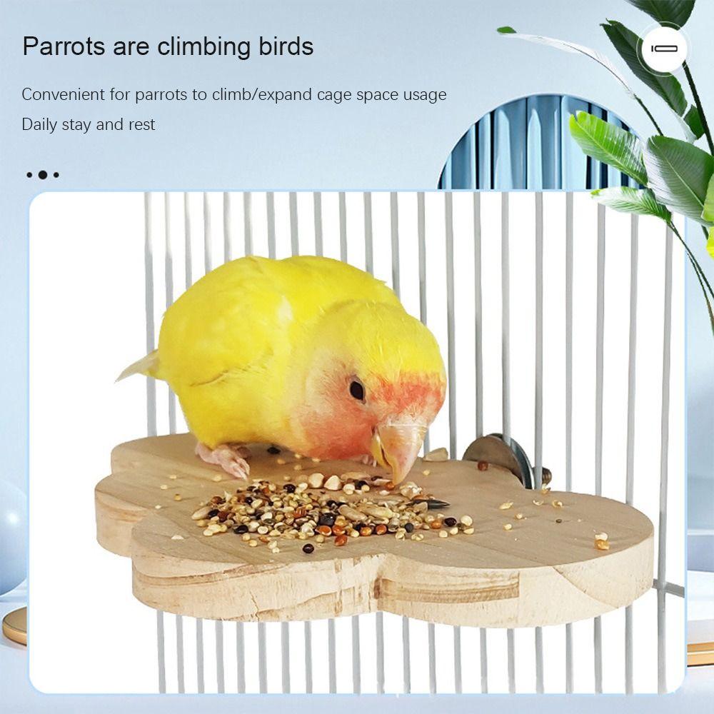 Деревянная подставка для попугая, доска, съемная платформа для прыжков птиц, устойчивая жердочка для отдыха хомяка, волнистый попугайчик