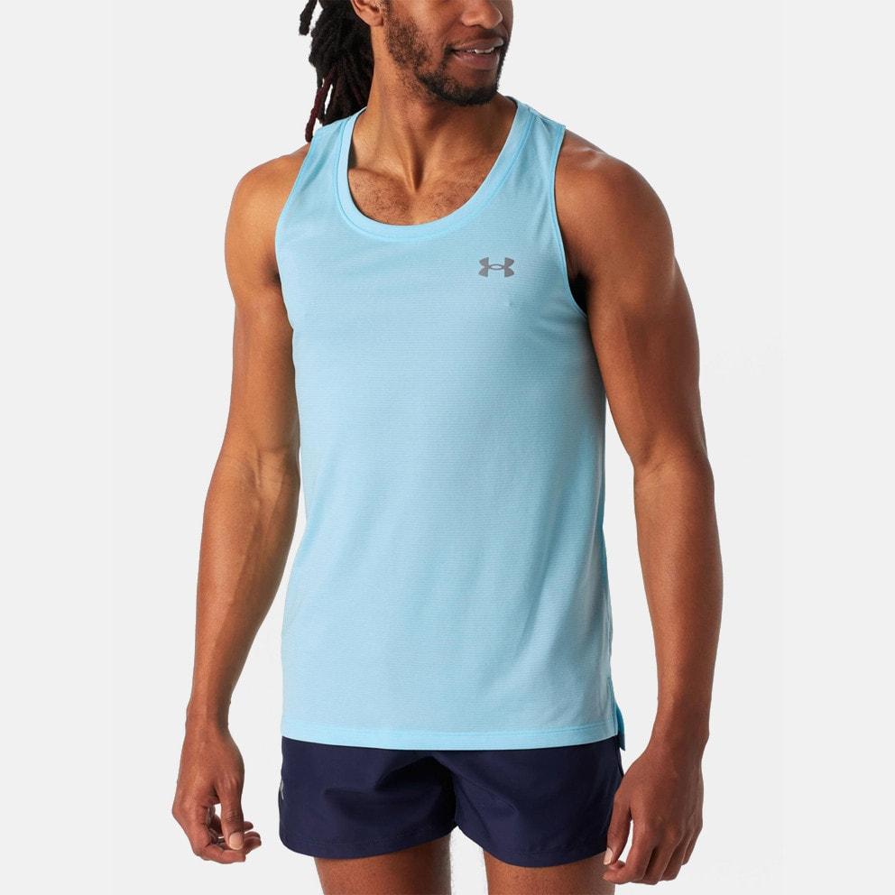 Under Armour Мужская майка Launch Синяя 1382585-494