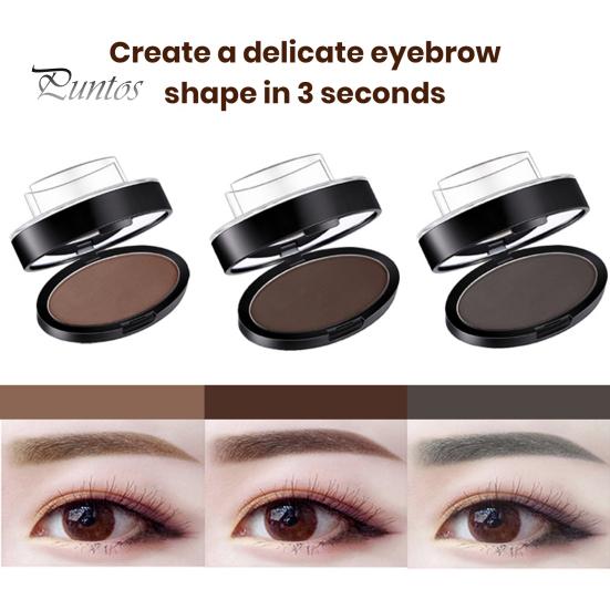 6 г штамп для бровей, водостойкий, стойкий к поту, долговечный порошок для бровей, 3 формы, цвета, штамп для макияжа для бровей для начинающих