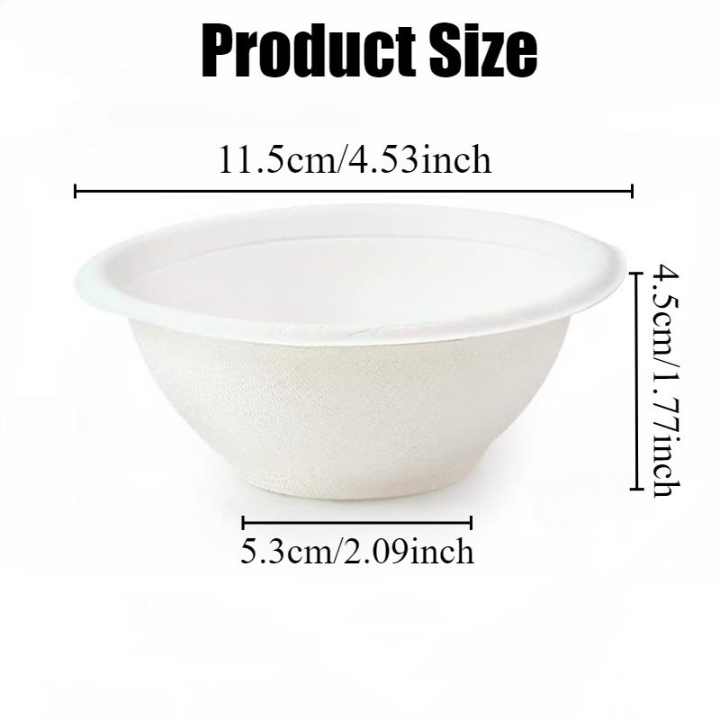 Одноразовые бумажные миски Биоразлагаемые бумажные миски Семейные вечеринки Пикники Супы Фруктовые закуски Десерты Бытовые контейнеры для еды